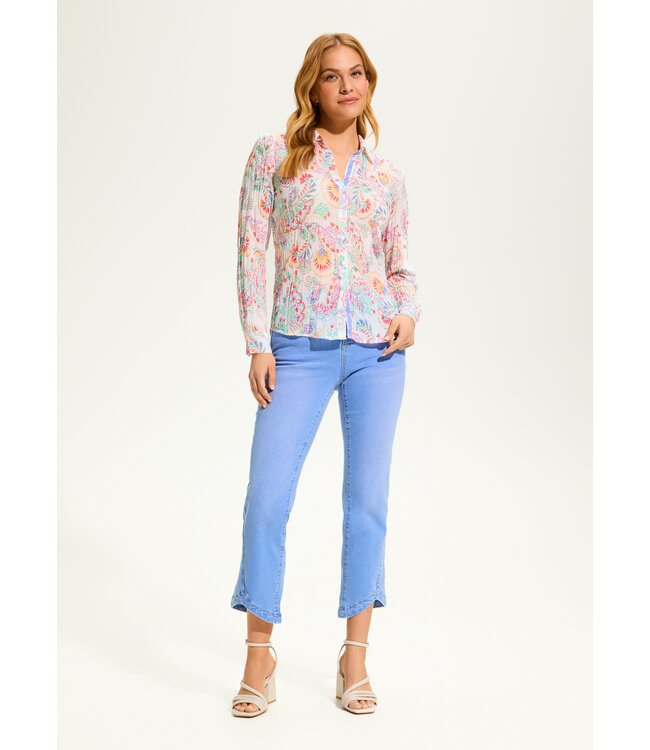 FDJ - NOVICE PAISLEY CRINKLE PRINTED SHIRT