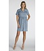 DKR Apparel DKR Short Sleeve Button Front Dress with Pockets and Waist Drawstring