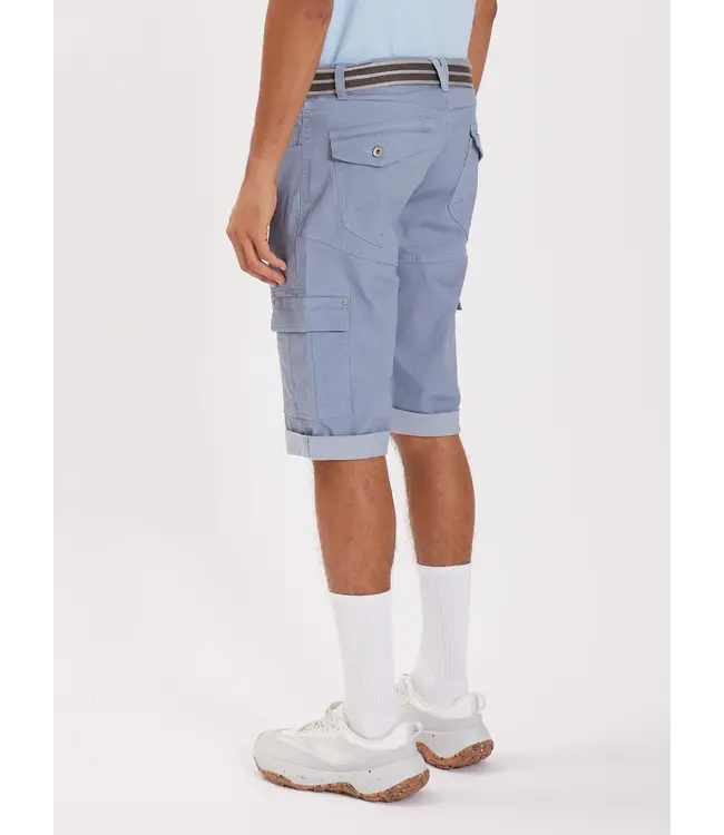 POINT ZERO 2-TONE STRETCH DENIM CAPRI WITH BELT