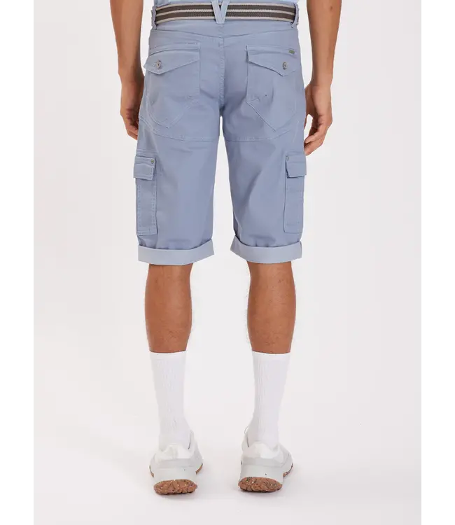 POINT ZERO 2-TONE STRETCH DENIM CAPRI WITH BELT