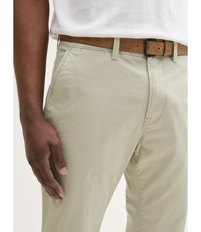 TOM TAILOR Slim chino trousers with a belt