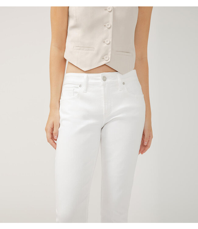 Silver Jeans Boyfriend Mid Rise Slim Leg Luxe Stretch Jeans