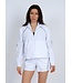 RD International RD Style Full Zip Up Wind Breaker White with Piping  Detail