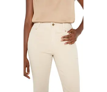 LIVERPOOL Gia Glider Crop Flare With Back Pleat