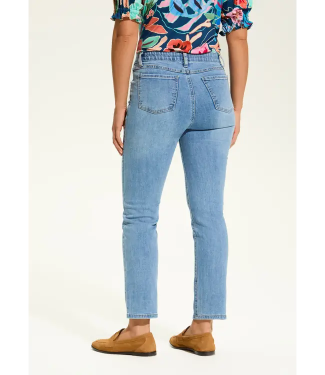 FDJBasic Pull-On Straight Ankle Denim Medium Wash