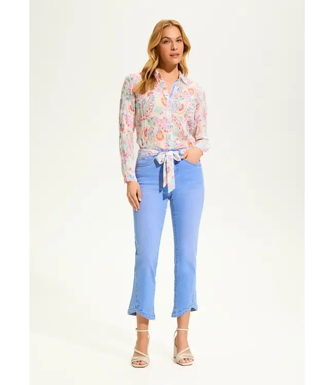 FDJ Olivia Boot Ankle Denim, Light Blue