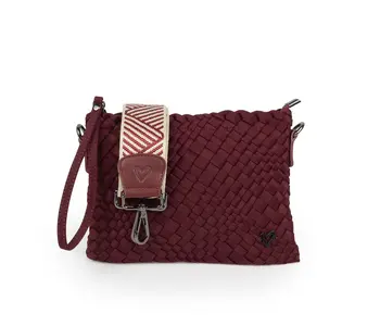 preneLOVE® CHARLOTTE WOVEN CROSSBODY - WINE