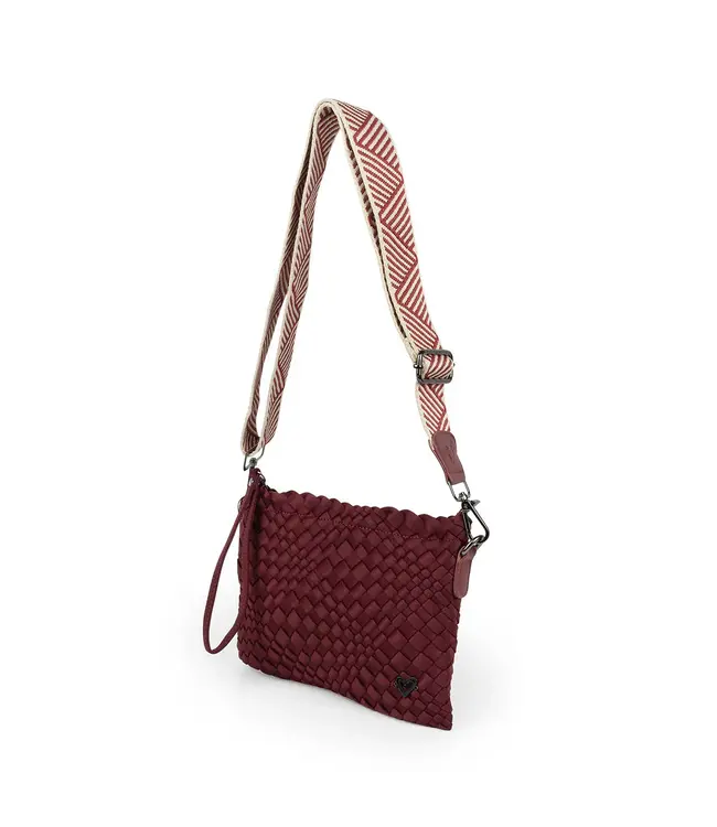 preneLOVE® CHARLOTTE WOVEN CROSSBODY - WINE