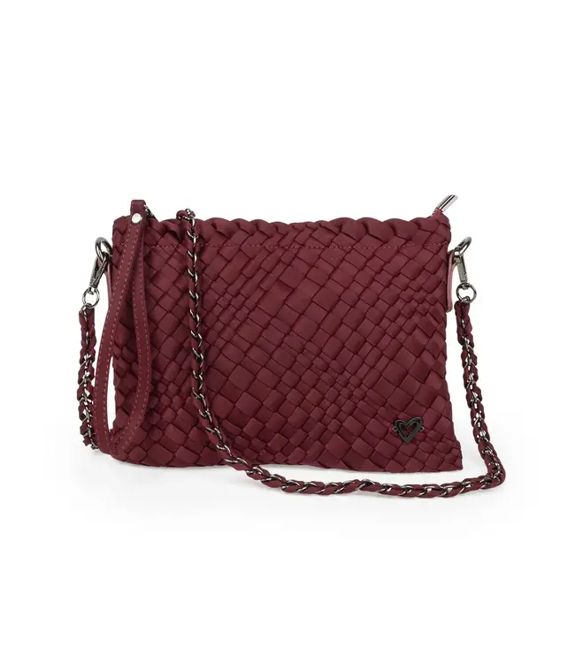 preneLOVE® CHARLOTTE WOVEN CROSSBODY - WINE