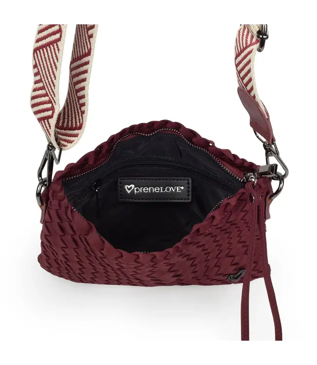 preneLOVE® CHARLOTTE WOVEN CROSSBODY - WINE