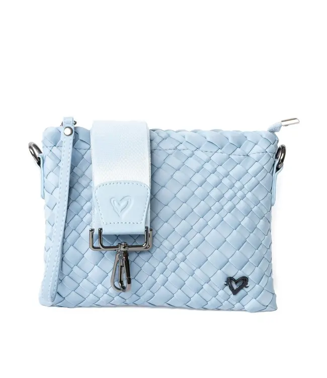 preneLOVE® CHARLOTTE WOVEN CROSSBODY - SKY BLUE
