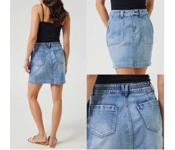 ★E.B.M★ Add-on skirt wide denim pants EMP5DPT010 Agolde – Hilla Denim Skirt 750-001409