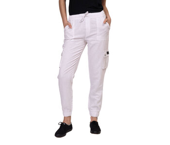SILVER JEANS Linen Pull On Cargo Jogger