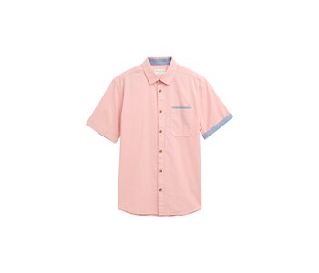Regular fit short sleeve shirt with breast pocket