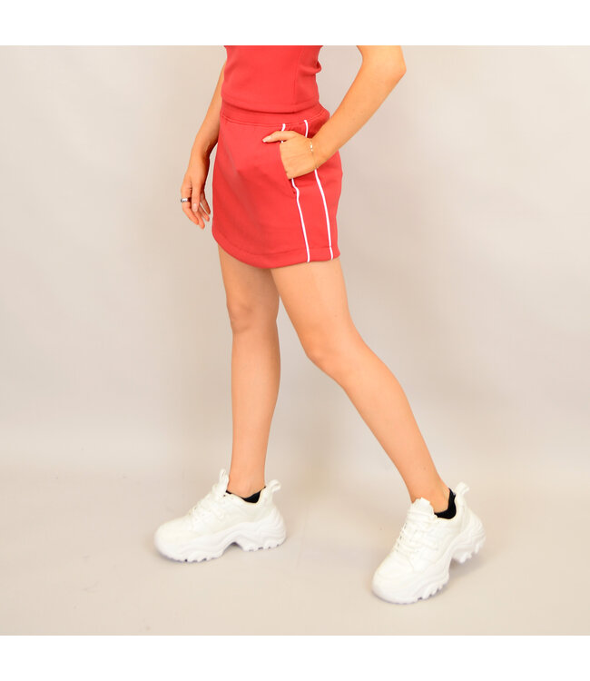 RD Style  SANTIA SOFT SCUBA PULL ON MINI SKORT BLACK