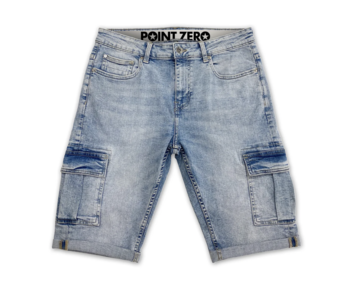 Denim Cargo Bermuda Short 12" Inseam