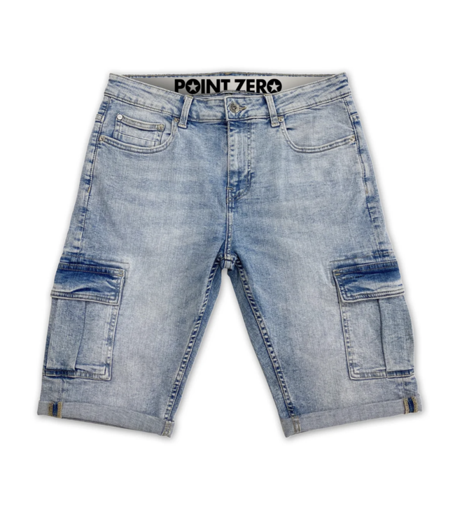Denim Cargo Bermuda Short 12" Inseam