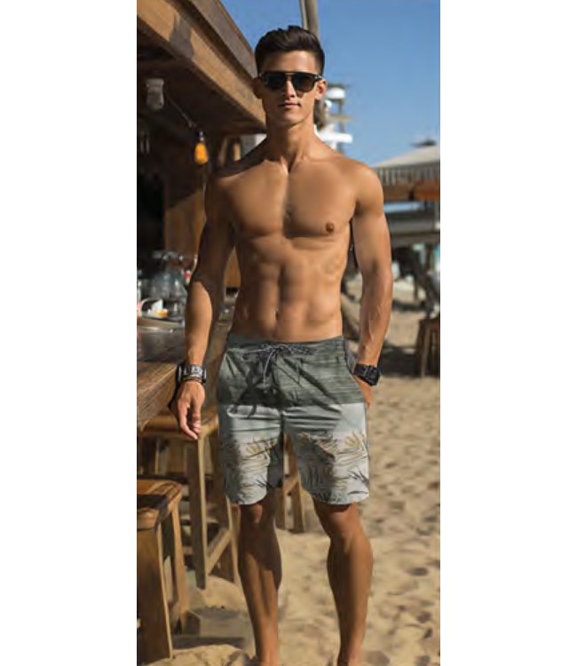 Printed Boardshort 9" Inseam Sage