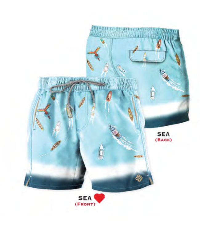 Quick Dry Swim Shorts 6.5 Inseam