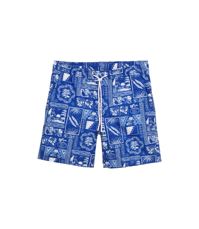 All over printed swim shorts