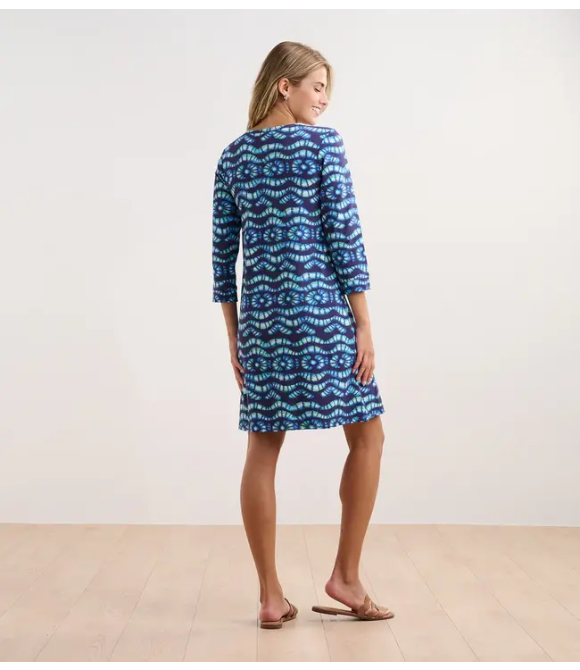 Hatley Lily Flare Dress - Shibori Waves