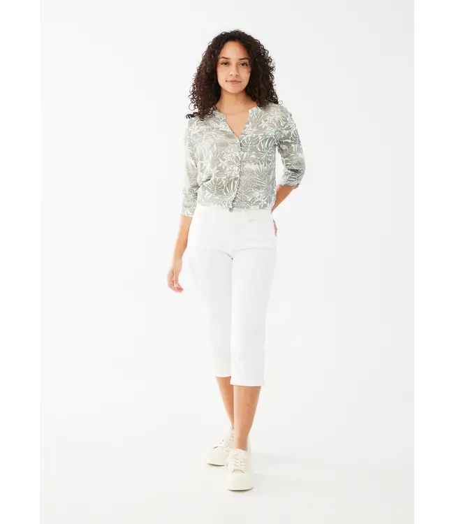 FDJ Olivia Slim Capri in OYSTER