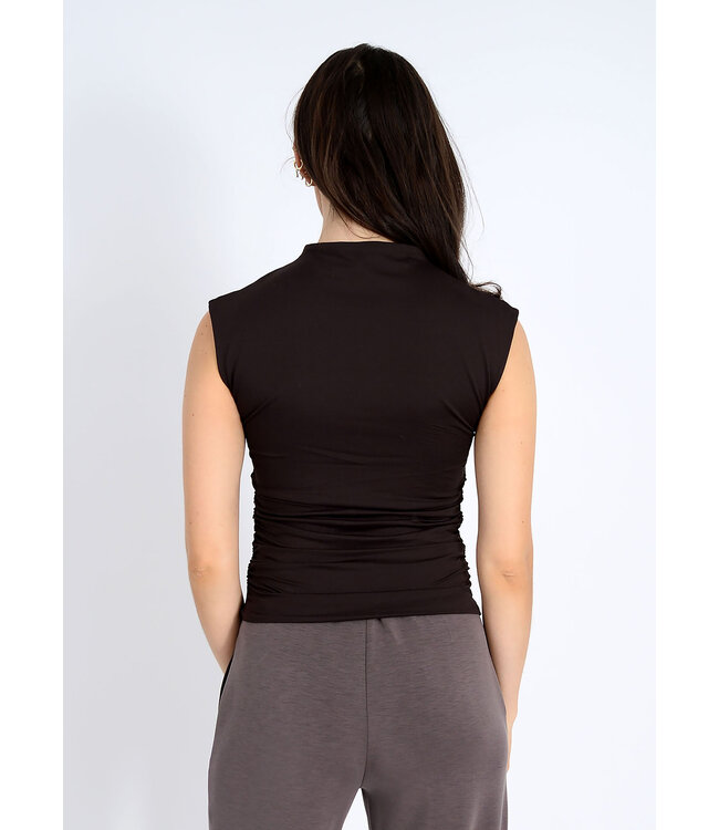 RD STYLE YVE EXTENDED SLEEVE FUNNEL NECK TOP