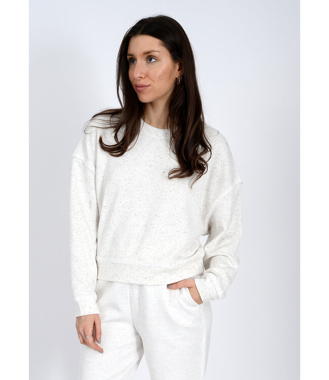 LUCIE  LONG SLEEVE SCUBA FABRIC  PULLOVER