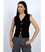 RD International BLODWYN SLEEVELESS V-NECK VEST BLACK