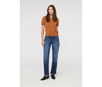 Performance Denim Mid Rise Straight - Blue Cascade