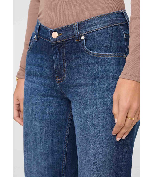 Performance Denim Mid Rise Straight - Blue Cascade