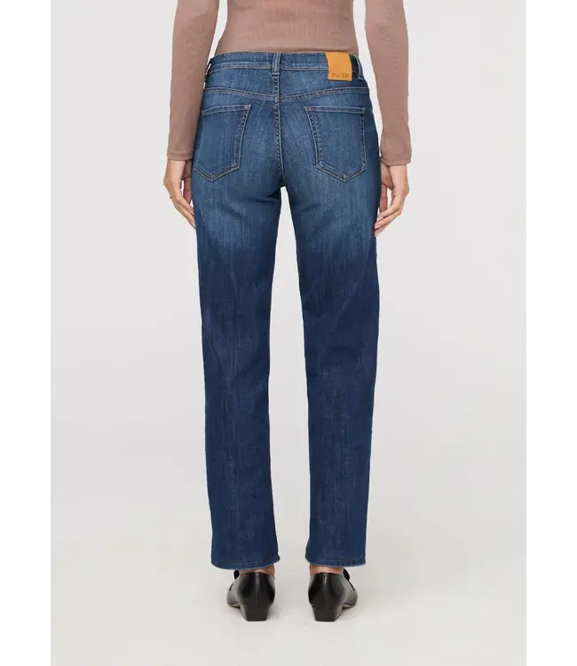 Performance Denim Mid Rise Straight - Blue Cascade