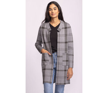 Pink Martini The Harmon Cardigan Grey Mix
