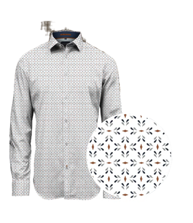 Point Zero Easy Care All Over Dress Shirt