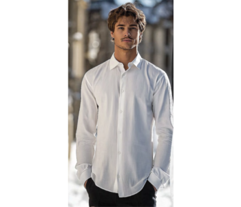 Point Zero Easy Care Solid Colour Dress Shirt