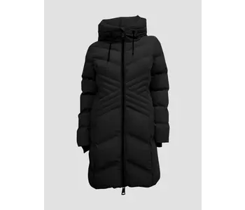 VALENTINA Star-Stitch Chic Long Puffer Jacket