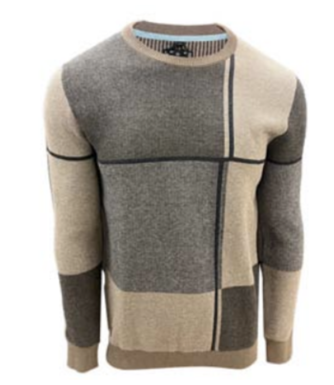 Point Zero  Colour Block Cotton Sweater