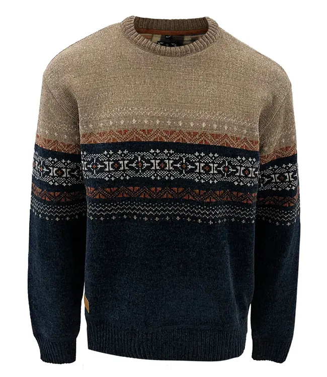 Point Zero  COOPER Crew Neck Jacquard Sweater
