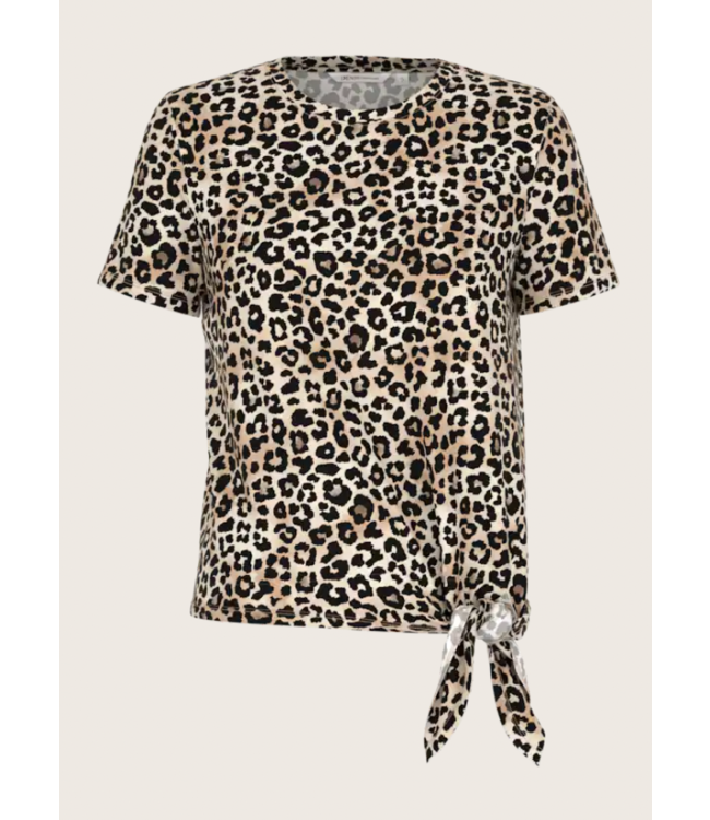 Tom Tailor Leopard Print T-shirt with knot detail