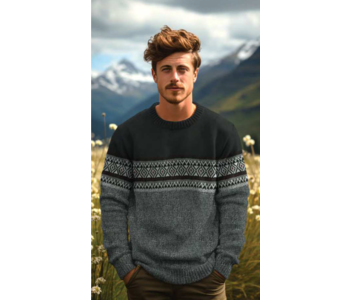 Point Zero Polar Fleece Sweater Black Mix