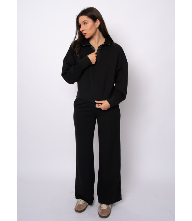 RD Style MAILYN SOFT KNIT WITh  SATIN TRIM TOP