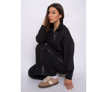 RD Style ERIKA SOFT KNIT JOGGER WITH SATIN TRIM