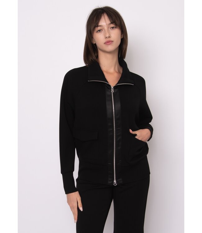 RD Style SARUNA SOFT KNIT WITH SATIN TRIM TOP