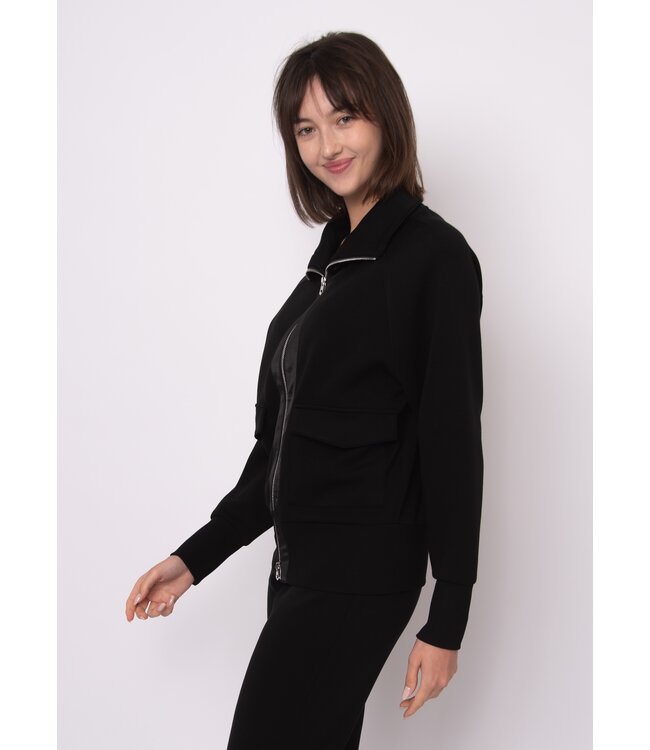 RD Style SARUNA SOFT KNIT WITH SATIN TRIM TOP