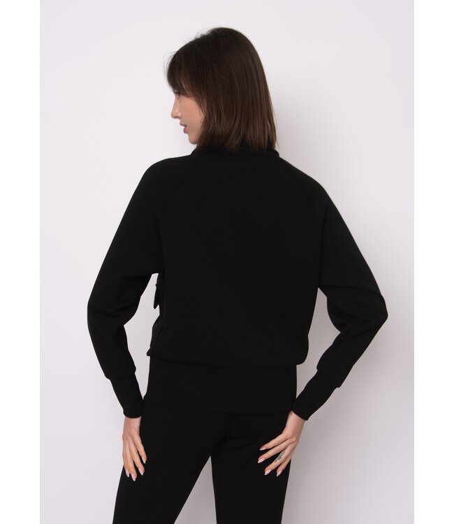 RD Style SARUNA SOFT KNIT WITH SATIN TRIM TOP