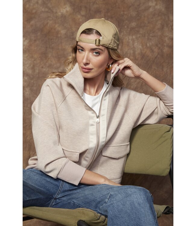 RD Style SARUNA SOFT KNIT WITH SATIN TRIM TOP