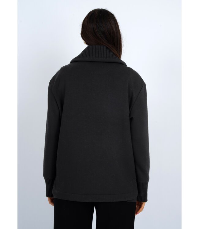 RD Style JUDIA SOFT KNIT SWEATER RIB COLLAR