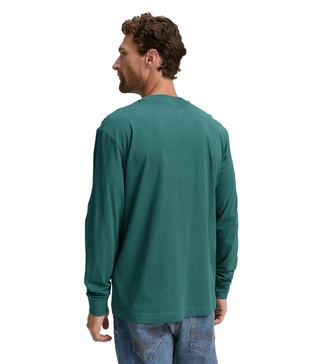 TOM TAILOR Long-sleeved shirt with logo print