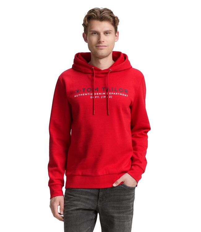 TOM TAILOR Hoodie sweatshirt with logo print