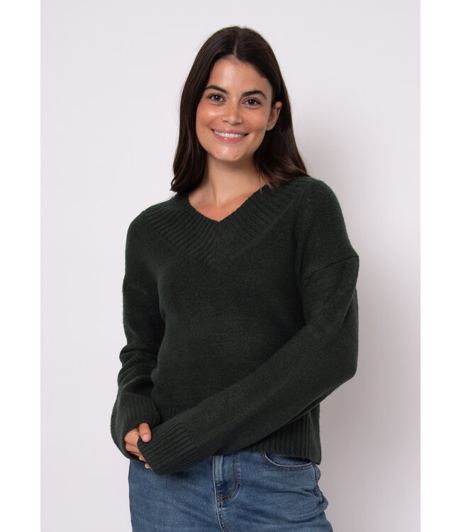 RD Style LONG SLEEVE V-NECK PULL-OVER